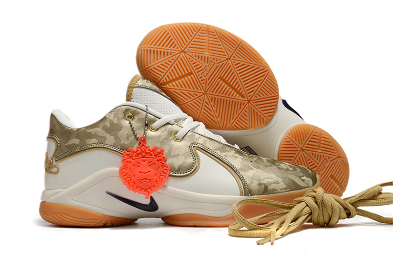Men's Running weapon LeBron James 22 Gold/White Shoes 118